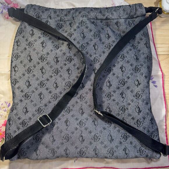 Vintage Y2K Baby Phat Denim Monogram Backpack - Picture 2 of 9